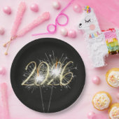 Nieuwjaar 2026 Party Sparklers Paper Bord (Feest)