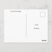 Nieuwjaar 2026 pastel blauwgroen retro wenskaart briefkaart (Achterkant)