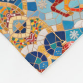 Nieuwjaar 2026 Red Fiery Horse Kerstpatroon Fleece Deken (Hoek)