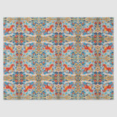 Nieuwjaar 2026 Red Fiery Horse Kerstpatroon Tissuepapier (Voorkant)