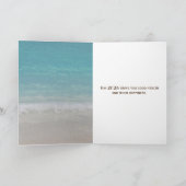 Nieuwjaar 2026 Sand Timer op het strand Kaart (Binnen)