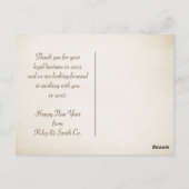 Nieuwjaar 2026 Strand Dankjewel Briefkaart (Achterkant)