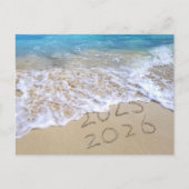 Nieuwjaar 2026 Strand Dankjewel Briefkaart (Voorkant)