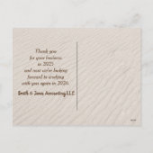 Nieuwjaar 2026 Strand van het bedrijfsleven Feestdagenkaart (Achterkant)