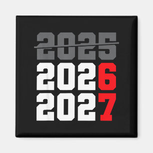 Nieuwjaar 2026 T-shirts 67 Zes Zeven Meme Gen Alph Magneet