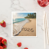 Nieuwjaar 2026 Tropical Beach Servet (Insitu)