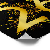Nieuwjaar 2026 Vuurwerk - Gelukkig Nieuwjaar 2026  Poster (Hoek)