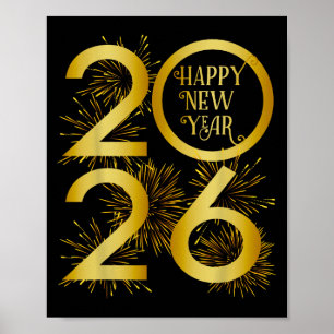 Nieuwjaar 2026 Vuurwerk - Gelukkig Nieuwjaar 2026 Poster