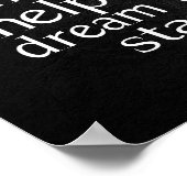 Nieuwjaar 2026 Word Cloud op Black Rock Poster (Hoek)