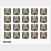 Nieuwjaar 2027 Ierse Wolfshond Vierkante Sticker (Vel)