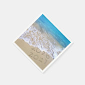 Nieuwjaar 2027 Strandzand Servet (Hoek)