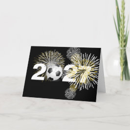 Nieuwjaar 2027 Voetbal Feestdagen Kaart