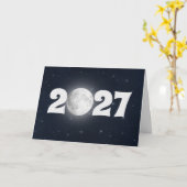 Nieuwjaar 2027 Volmaan kaart (Gele Bloem)