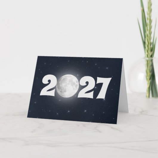 Nieuwjaar 2027 Volmaan kaart (Voorkant)
