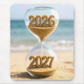 Nieuwjaar 2027 Zandloper Muismat (Voorkant)