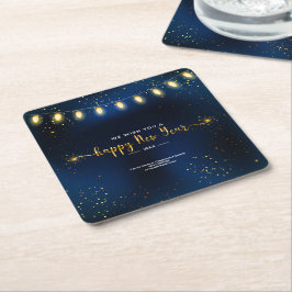 Nieuwjaar 20XX — Gegevens van jaarorganisatie toev Kartonnen Onderzetters