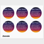 Nieuwjaar 2 Corinthians 5-17 Ronde Sticker (Vel)