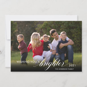 Nieuwjaar 2 Foto's die een aansteker van 2021 wens Feestdagenkaart