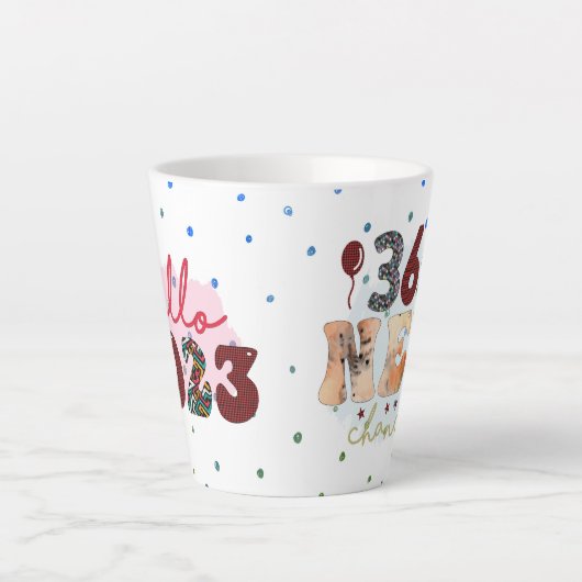 Nieuwjaar 365 dagen latte mok (Voorkant)