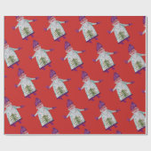Nieuwjaar, Aangepaste Sinterklaas Wrapping Papier (Vlak)