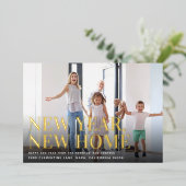 Nieuwjaar | Aankondiging vakantieverplaatsing (Staand Voorkant)