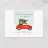 Nieuwjaar Adventure Moving Announcement Card Visitekaartje (Voorkant)