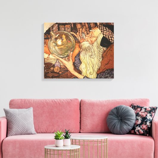 Nieuwjaar Antiek Vader Tijd Canvas Afdruk (Insitu (Woonkamer))