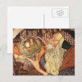 Nieuwjaar Antiek Vader Tijd Feestdagenkaart (Voorkant / Achterkant)