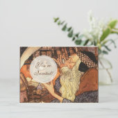 Nieuwjaar Antiek Vader Tijd Kaart (Staand voorkant)