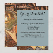 Nieuwjaar Antiek Vader Tijd Kaart (Voorkant / Achterkant)