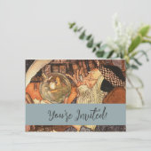 Nieuwjaar Antiek Vader Tijd Kaart (Staand voorkant)