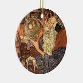 Nieuwjaar Antiek Vader Tijd Keramisch Ornament (Rechts)