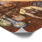 Nieuwjaar Antiek Vader Tijd Poster (Hoek)