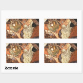 Nieuwjaar Antiek Vader Tijd Rechthoekige Sticker (Vel)