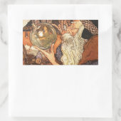 Nieuwjaar Antiek Vader Tijd Rechthoekige Sticker (Tas)