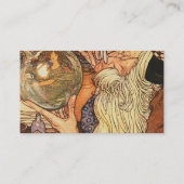 Nieuwjaar Antiek Vader Tijd Visitekaartje (Achterkant)