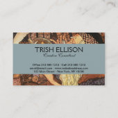 Nieuwjaar Antiek Vader Tijd Visitekaartje (Achterkant)