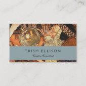 Nieuwjaar Antiek Vader Tijd Visitekaartje (Voorkant)