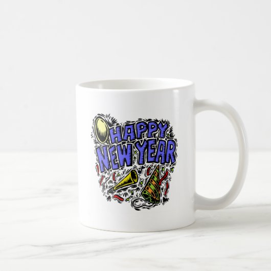 Nieuwjaar's Tijd van de Partij Koffiemok (Rechts)