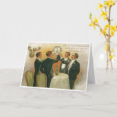  nieuwjaar - Auld Lang Syne Kaart (Gele Bloem)