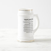 Nieuwjaar "Auld Lang Syne" Stein Bierpul (Voorkant rechts)