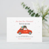 Nieuwjaar avonturen adreswijziging bekendmaking (Staand voorkant)