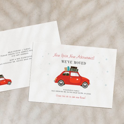 Nieuwjaar avonturen adreswijziging bekendmaking