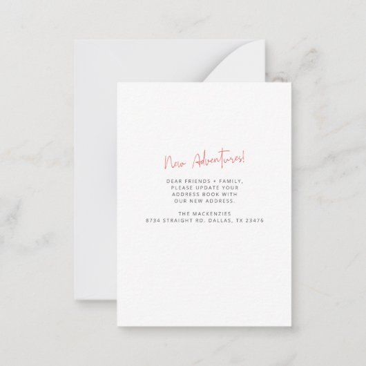 Nieuwjaar avonturen kerstavond vakantiebeweging notitiekaartje (Achterkant)