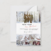 Nieuwjaar avonturen kerstavond vakantiebeweging notitiekaartje (Voorkant)