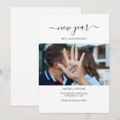 Nieuwjaar avonturen Verloving Foto opslaan Datum (Voorkant / Achterkant)