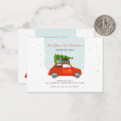 Nieuwjaar avonturen Wijziging adres verplaatsen Notitiekaartje (Voorkant / Achterkant in situ)