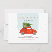 Nieuwjaar avonturen Wijziging adres verplaatsen Notitiekaartje (Voorkant)