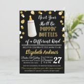 Nieuwjaar Baby shower uitnodiging (Staand voorkant)