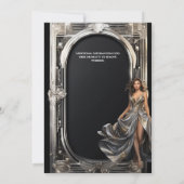 Nieuwjaar bachelorette glitz glamour singles party kaart (Achterkant)